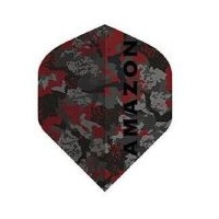 FORMULA SPORTS AMAZON DART FLIGHTS - SET OF 3 STANDARD - RED/GREY SPLASH
