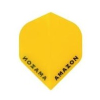 FORMULA SPORTS AMAZON DART FLIGHTS - SET OF 3 STANDARD - TRANSPARENT YELLOW