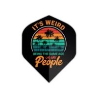 FORMULA SPORTS POLYESTER EMBLEM DART FLIGHTS - SET OF 3 STANDARD - ITS WEIRD BEING THE SAME AGE AS OLD PEOPLE