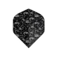 FORMULA SPORTS POLYESTER EMBLEM DART FLIGHTS - SET OF 3 STANDARD - SKULLS