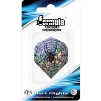 FORMULA SPORTS 2D HOLOGRAM DART FLIGHTS - SET OF 3 STANDARD - SPIDER WITH WEB