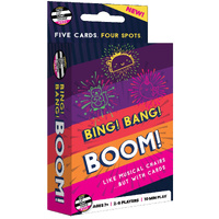 BLUE ORANGE GAMES BING! BANG! BOOM! LIKE MUSICAL CHAIRS BUT WITH CARDS CARD GAME