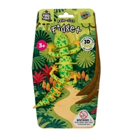 HEEBIE JEEBIES 1603 FIDGIMALS EMERALD GECKO FIDGET