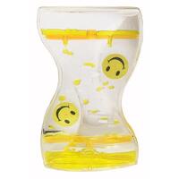 SENSORY SENSATIONS LIQUID TWIST TIMER - YELLOW WITH SMILEY FACE
