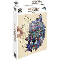 PUZZLE MASTER WOLF WOODEN JIGSAW PUZZLE 132PCE