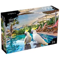 PUZZLE MASTER COCKY RESORT 1000PC JIGSAW PUZZLE WITH INTEGRATED AUGMENTED REALITY TECHNOLOGY
