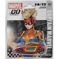 MARVEL GO COLLECTION DIECAST 1:64 RACING SERIES CAPTAIN MARVEL VEHICLE 14 OF 15