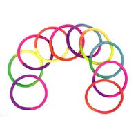 PINK POPPY SBG185 TWO TONE HAIR ELASTICS 10PC