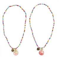 PINK POPPY NCG169 BFF DONUT NECKLACE SET 2PC