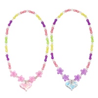 PINK POPPY NCM135 BEST FRIENDS EDITION - BFF RAINBOW HEART NECKLACE SET 2PC