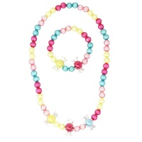 PINK POPPY NBG176 CANDY LOLLY NECKLACE AND BRACELET SET