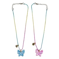 PINK POPPY BFFNCG07 BEST FRIENDS EDITION - BFF TWINKLE BUTTERFLY NECKLACE SET 2PC