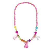PINK POPPY NCG178 JELLY BEAR NECKLACE