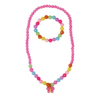 PINK POPPY NBG178 SWEET BUTTERFLY NECKLACE AND BRACELET SET