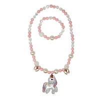 PINK POPPY NBG181 DREAM UNICORN NECKLACE AND BRACELET SET