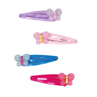 PINK POPPY HCG223 SPARKLE BUTTERFLY HAIR CLIPS - 4PC