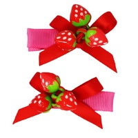 PINK POPPY HCG224 SWEET BERRY HAIR CLIPS - 2PC