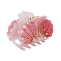 PINK POPPY HCG232 SEASHELL CLAW HAIR CLIP - PINK