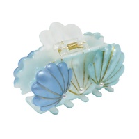 PINK POPPY HCG232 SEASHELL CLAW HAIR CLIP - BLUE