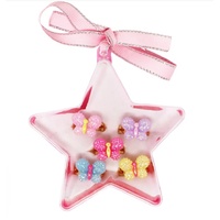 PINK POPPY RRG034 SPARKLE BUTTERFLY RINGS 5PC