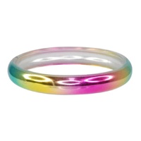 PINK POPPY BC144 METALLIC RAINBOW BANGLE