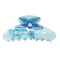 PINK POPPY HCG233 STAR FISH CLAW HAIR CLIP - BLUE