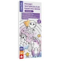 MIEREDU POCKET WATERCOLOUR PAINTING BOOK - UNICORNS