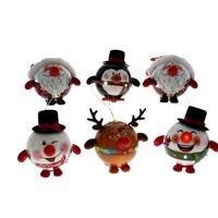 COTTON CANDY HANGING LED SANTA