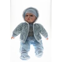 COTTON CANDY BABY DOLL MASON WITH NAVY AND BLUE COAT SOFT BODY 50CM