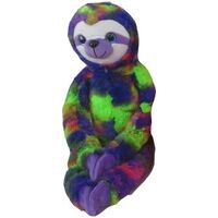 COTTON CANDY SLP09 HANGING SLOTH JACK BLUE GREEN AND PURPLE PLUSH
