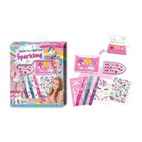 TOKIDAS TATTOO ART AND FACE PAINT SPARKLING FUN SET 100+PC