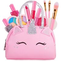 COTTON CANDY MAGICAL UNICORN BLING MAKEUP SET WITH PINK CASE