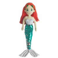 COTTON CANDY 45CM FAITH SILVER AND GREEN MERMAID