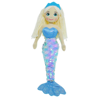 COTTON CANDY 45CM SHELLY BLUE AND PINK MERMAID