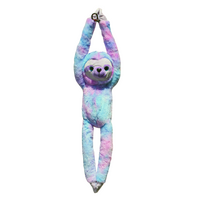 COTTON CANDY SLP25 HANGING SLOTH VIOLET PURPLE PLUSH