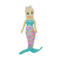 COTTON CANDY 45CM ALICE TEAL AND RAINBOW MERMAID