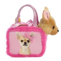 FANCY PALS CHIHUAHUA IN PINK BAG