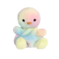 AURORA WORLD PALM PALS AURA RAINBOW CHICK 13CM PLUSH