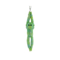 COTTON CANDY JG325 HANGING MONKEY TANGLES GREEN PLUSH