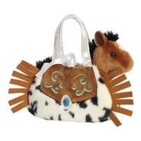 FANCY PALS FP345 HORSE IN WESTERN FRINGE BAG
