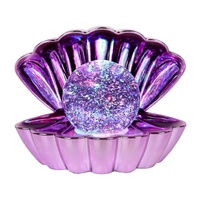COTTON CANDY 248 CLAM SHELL PINK GLITTER LAMP