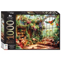 HINKLER MINDBOGGLERS ARTISAN GREENHOUSE LIBRARY 1000PC JIGSAW PUZZLE