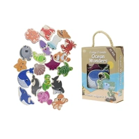 KOALA DREAM FRIDGE FRIENDS OCEAN WONDERS WOODEN MAGNETIC SHAPES 20PCS