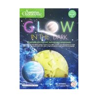 AUSTRALIAN GEOGRAPHIC GLOW IN THE DARK STARS MOONS AND SPACESHIPS 12PC