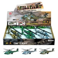XIANG GAO MILITARY HELICOPTER PULL BACK WITH LIGHTS AND SOUNDS DIECAST AIRCRAFT
