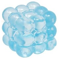 SQUEEZ BALL SENSORY SQUISHY BUBBLE CUBE - TPR AND MALTOSE - BLUE