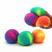 MALT SQUISHY SENSORY ICY TEXTURED MULTI-COLOURED BALL - BLUE