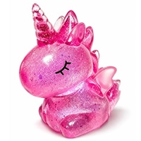 GLITTER UNICORN SUPER HARD SENSORY SQUISH TOY - PINK