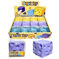 ABT SQUISHY - CHEESE 6CM MALTOSE SQUEEZE SENSORY TOY - PURPLE