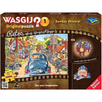 WASGIJ? 77292 ORIGINAL PUZZLE RETRO #1 - SUNDAY DRIVERS! 500XXL PC  JIGSAW PUZZLE